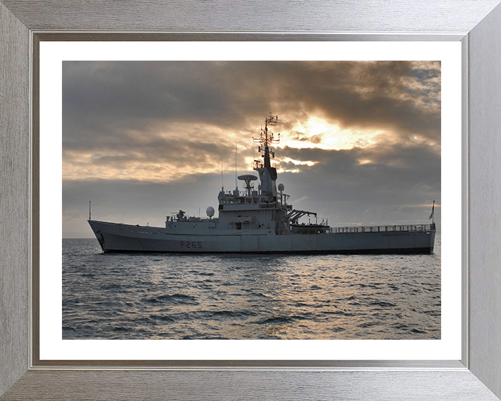 HMS Dumbarton Castle P265 Royal Navy Castle class patrol vessel Photo Print or Framed Print - Hampshire Prints