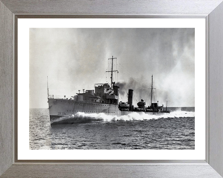 HMS Diamond H22 Royal Navy D Class destroyer Photo Print or Framed Print - Hampshire Prints