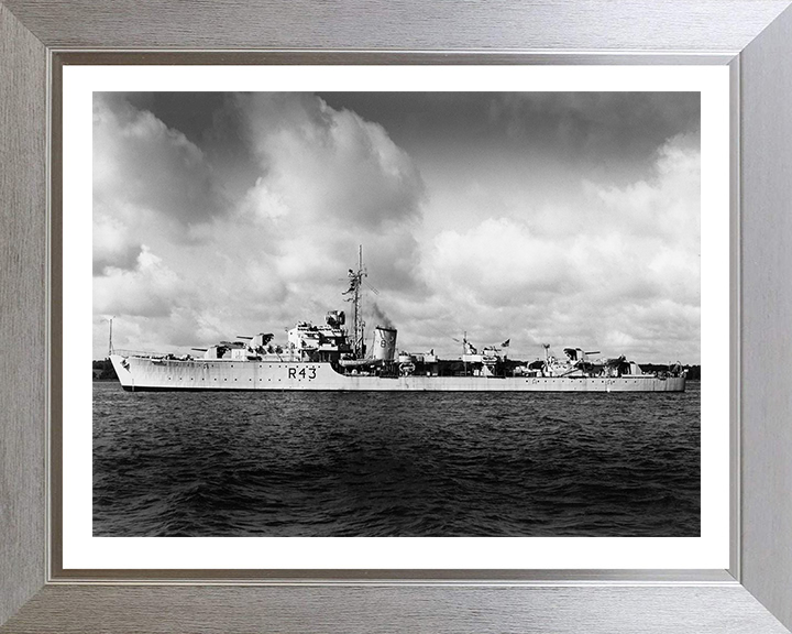 HMS Comus R43 Royal Navy C class destroyer Photo Print or Framed Print - Hampshire Prints