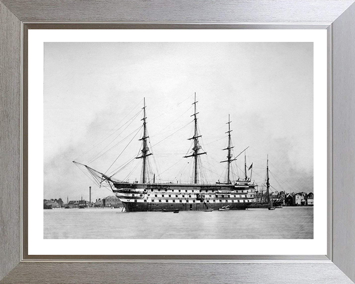 HMS Britannia (Prince of Wales) 1860 Royal Navy Training ship Photo Print or Framed Print - Hampshire Prints