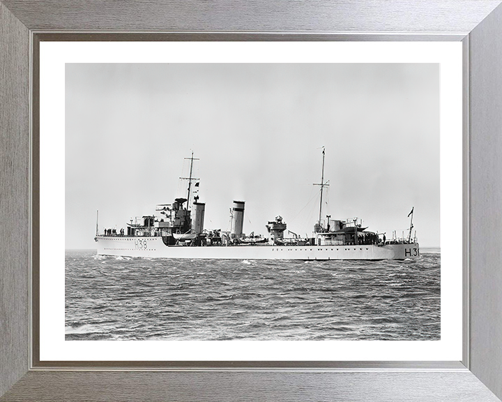 HMS Delight H38 Royal Navy D class destroyer Photo Print or Framed Print - Hampshire Prints