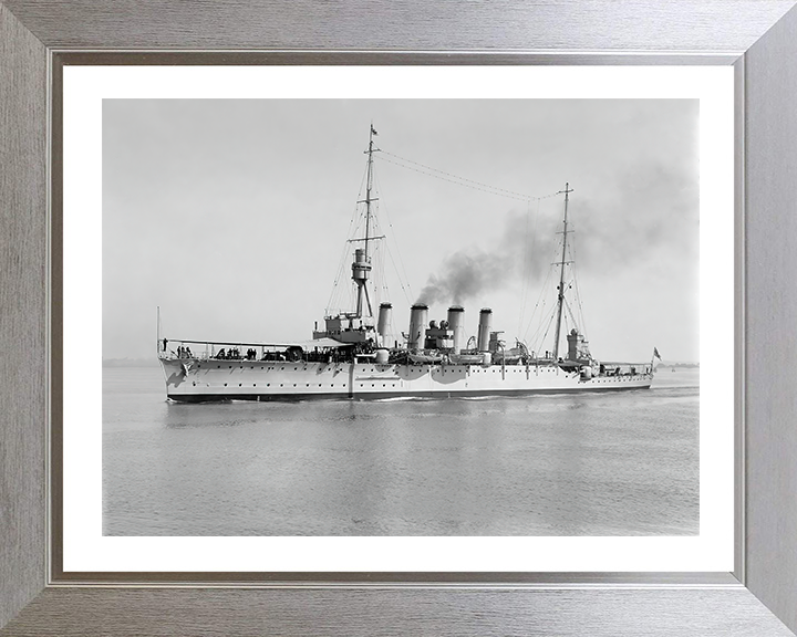 HMS Chatham Royal Navy Town class light cruiser Photo Print or Framed Print - Hampshire Prints