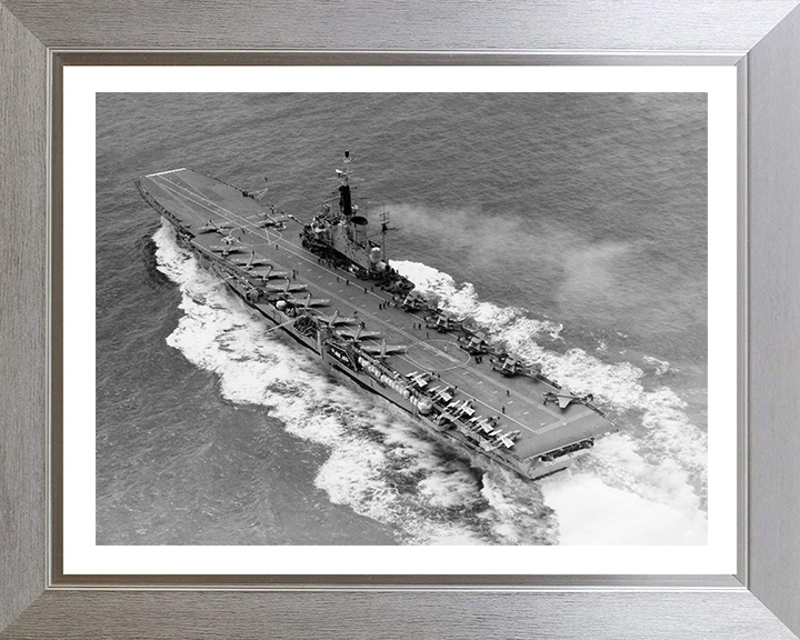 HMS Centaur R06 Royal Navy Centaur class light fleet carrier Photo Print or Framed Print - Hampshire Prints