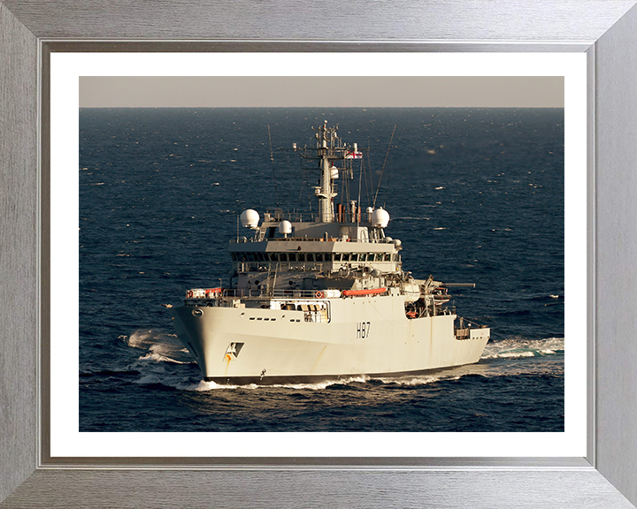 HMS Echo H87 Royal Navy hydrographic survey ship Photo Print or Framed Print - Hampshire Prints