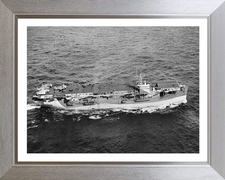 HMS Empress D42 Royal Navy escort aircraft carrier Photo Print or Framed Print - Hampshire Prints