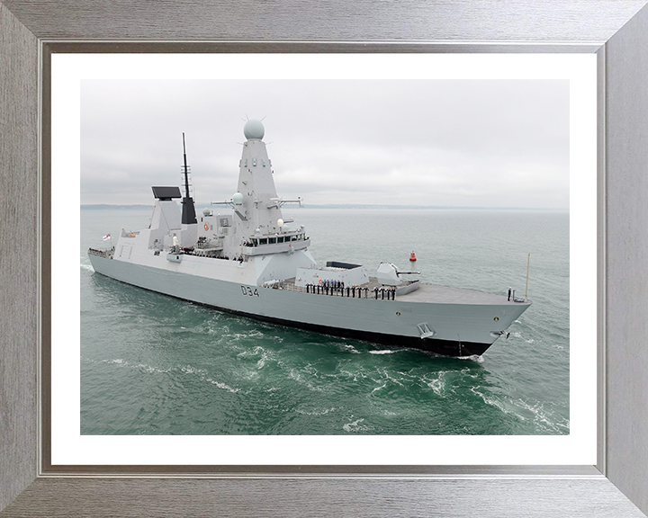 HMS Diamond D34 Royal Navy Type 45 Destroyer Photo Print or Framed Print - Hampshire Prints