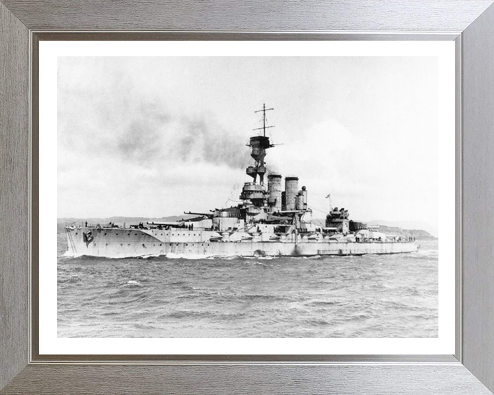 HMS Erin (1911) Royal Navy dreadnought battleship Photo Print or Framed Print - Hampshire Prints