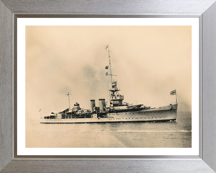 HMS Calcutta D82 Royal Navy C class light cruiser Photo Print or Framed Photo Print - Hampshire Prints