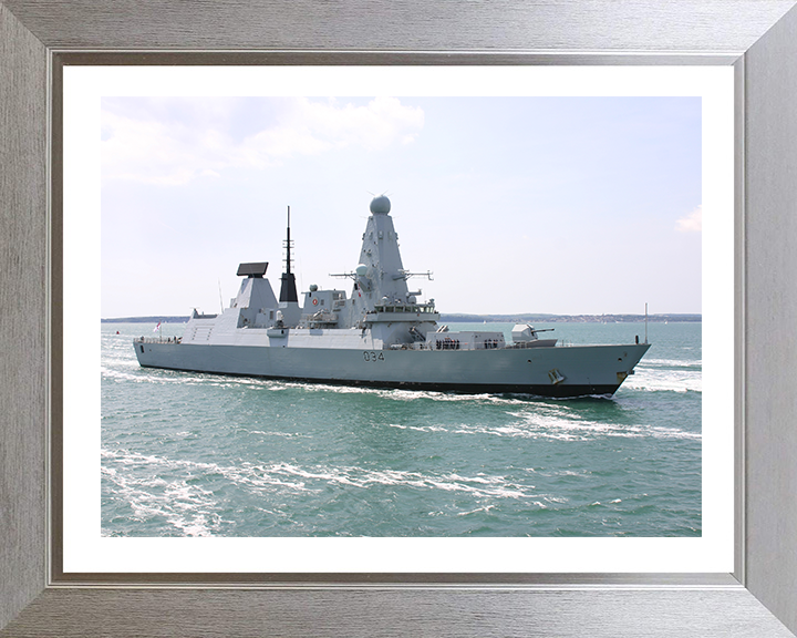 HMS Diamond D34 Royal Navy Type 45 Destroyer Photo Print or Framed Print - Hampshire Prints