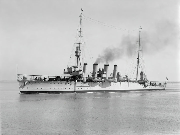 HMS Chatham Royal Navy Town class light cruiser Photo Print or Framed Print - Hampshire Prints