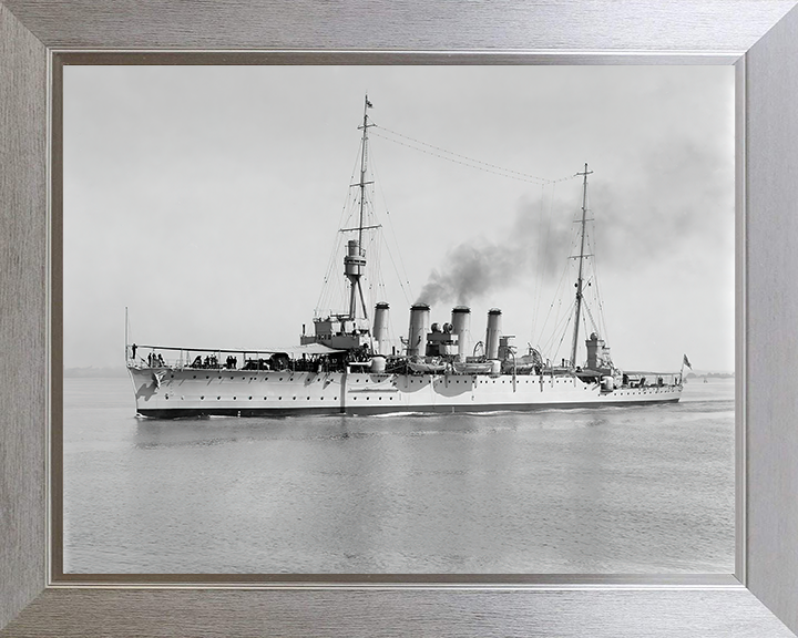 HMS Chatham Royal Navy Town class light cruiser Photo Print or Framed Print - Hampshire Prints