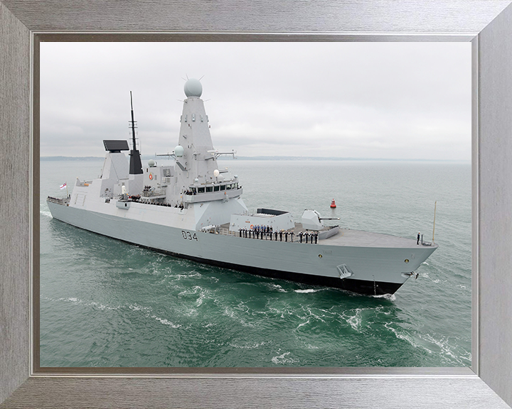 HMS Diamond D34 Royal Navy Type 45 Destroyer Photo Print or Framed Print - Hampshire Prints