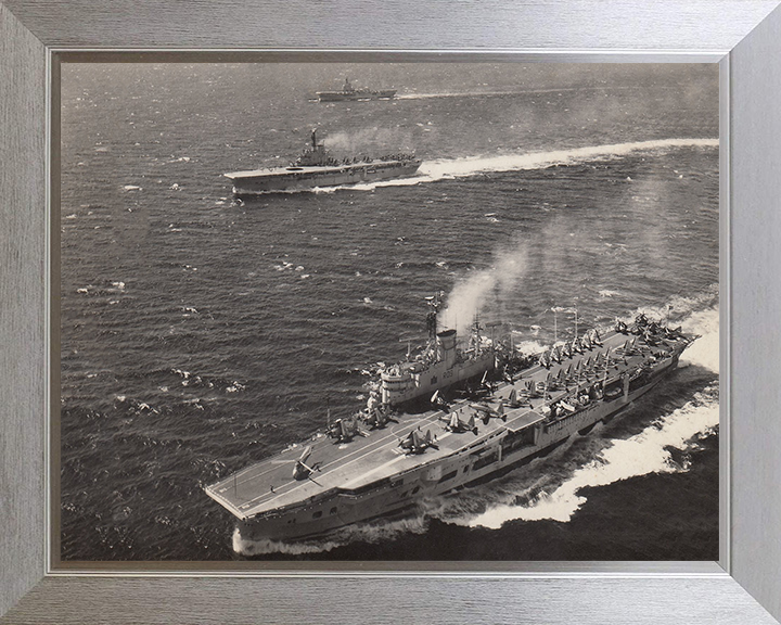 HMS Ark Royal R09 and HMS Bulwark R08 aircraft carriers Photo Print or Framed Print - Hampshire Prints