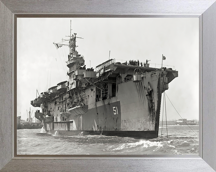 HMS Atheling D51 Royal Navy Ruler class escort carrier Photo Print or Framed Print - Hampshire Prints