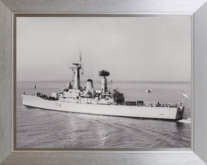 HMS Ajax F114 Royal Navy Leander Class Frigate Photo Print or Framed Print - Hampshire Prints