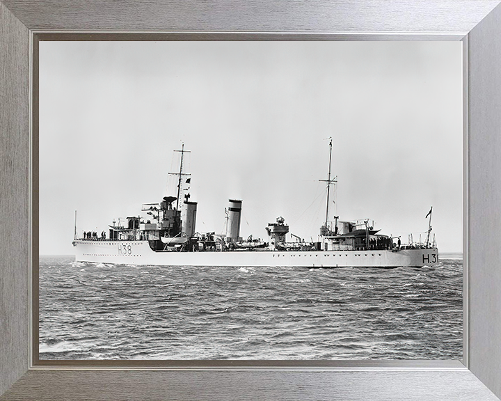 HMS Delight H38 Royal Navy D class destroyer Photo Print or Framed Print - Hampshire Prints