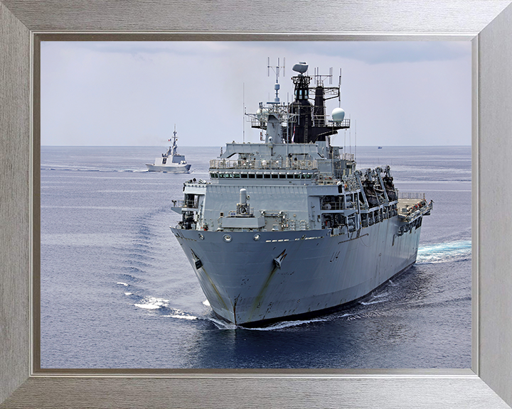 HMS Albion L14 Royal Navy Albion Class amphibious ship Photo Print or Framed Print - Hampshire Prints