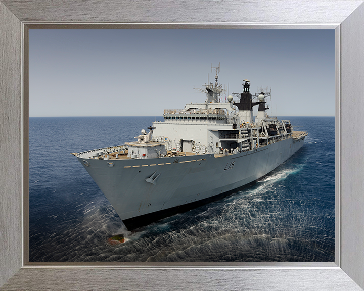 HMS Bulwark L15 Royal Navy Albion class amphibious ship Photo Print or Framed Print - Hampshire Prints