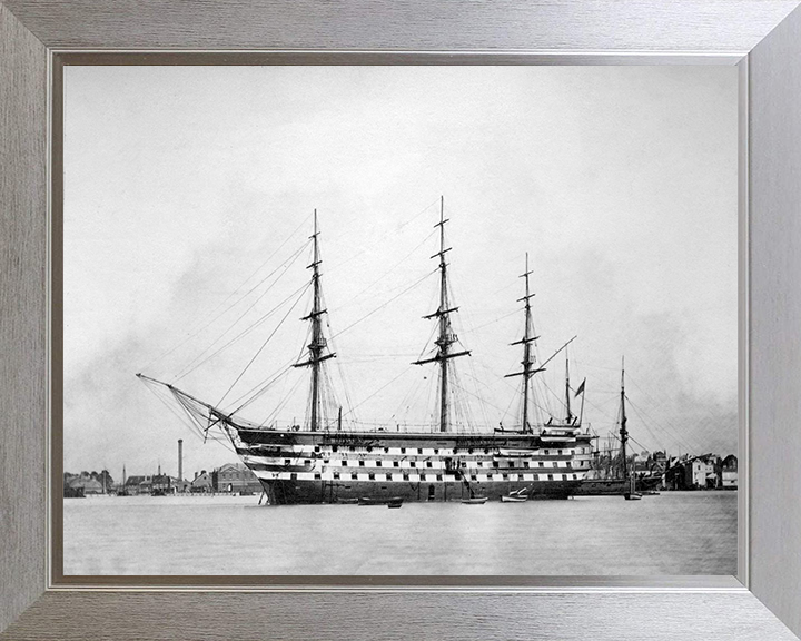 HMS Britannia (Prince of Wales) 1860 Royal Navy Training ship Photo Print or Framed Print - Hampshire Prints