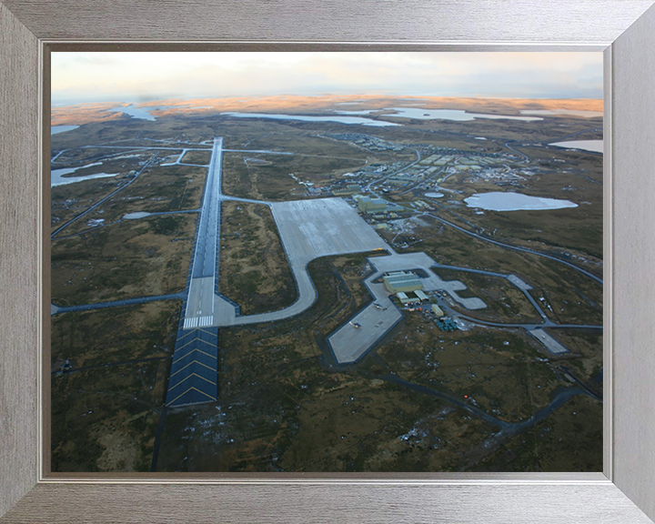 RAF Mount Pleasant Airport Falkland Islands Aerial Photo Print or Framed Photo Print - Hampshire Prints