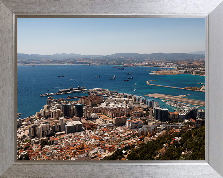 HM Naval Base Gibraltar Dockyard Aerial Photo Print or Framed Photo Print - Hampshire Prints