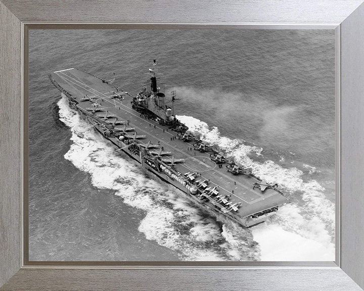 HMS Centaur R06 Royal Navy Centaur class light fleet carrier Photo Print or Framed Print - Hampshire Prints