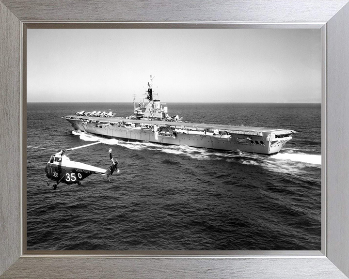 HMS Centaur R06 Royal Navy Centaur class light fleet carrier Photo Print or Framed Print - Hampshire Prints