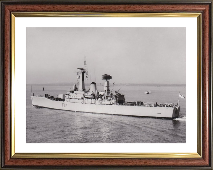 HMS Ajax F114 Royal Navy Leander Class Frigate Photo Print or Framed Print - Hampshire Prints