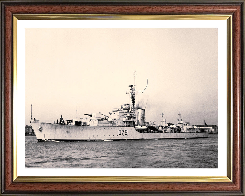 HMS Cadiz D79 Royal Navy Battle class destroyer Photo Print or Framed Print - Hampshire Prints