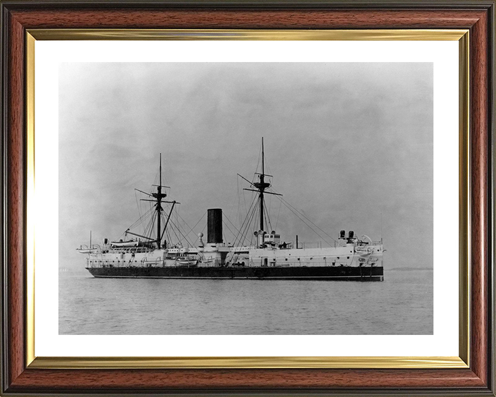 HMS Edinburgh (1882) Royal Navy Colossus class battleship Photo Print or Framed Print - Hampshire Prints