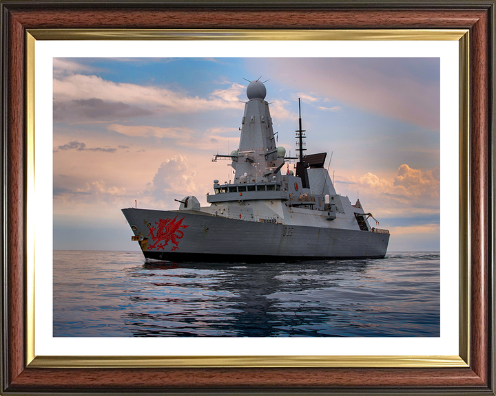 HMS Dragon D35 Royal Navy type 45 Destroyer Photo Print or Framed Print - Hampshire Prints