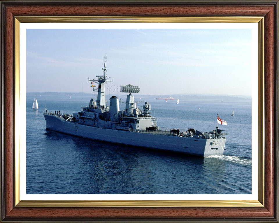 HMS Achilles F12 Royal Navy Leander Class Frigate Photo Print or Framed Print - Hampshire Prints