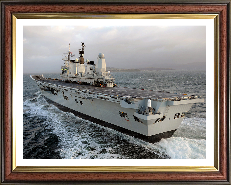 HMS Ark Royal R07 Royal Navy Invincible class aircraft carrier Photo Print or Framed Print - Hampshire Prints