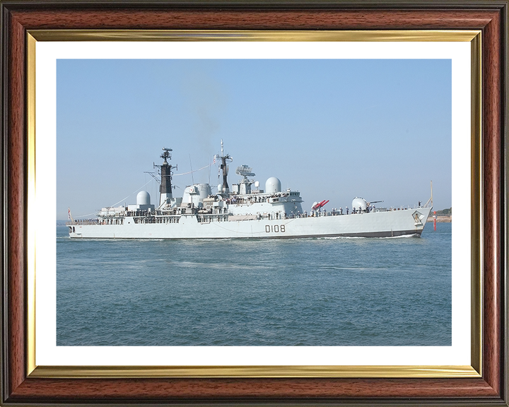 HMS Cardiff D108 Royal Navy Type 42 destroyer Photo Print or Framed Print - Hampshire Prints