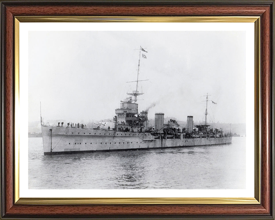 HMS Enterprise D52 Royal Navy Emerald class light cruiser Photo Print or Framed Photo Print - Hampshire Prints