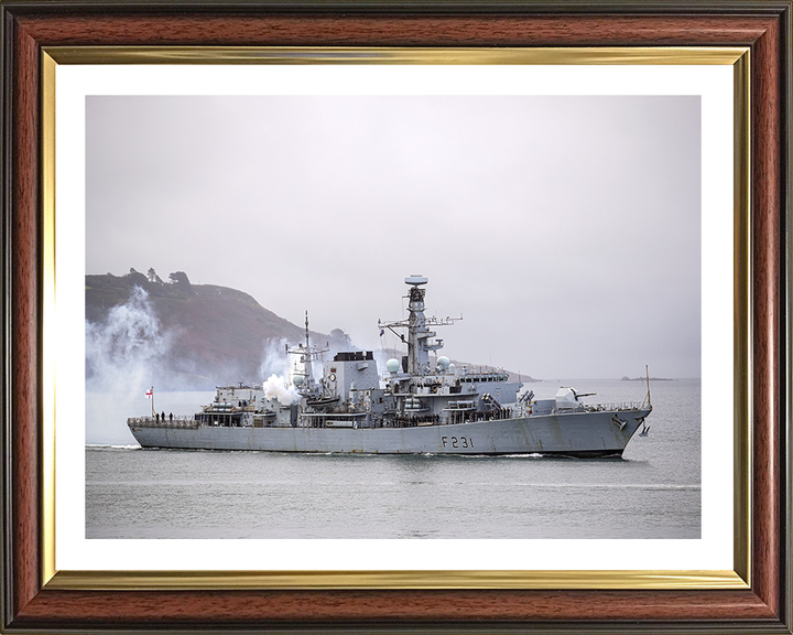 HMS Argyll F231 Royal Navy type 23 Frigate Photo Print or Framed Print - Hampshire Prints