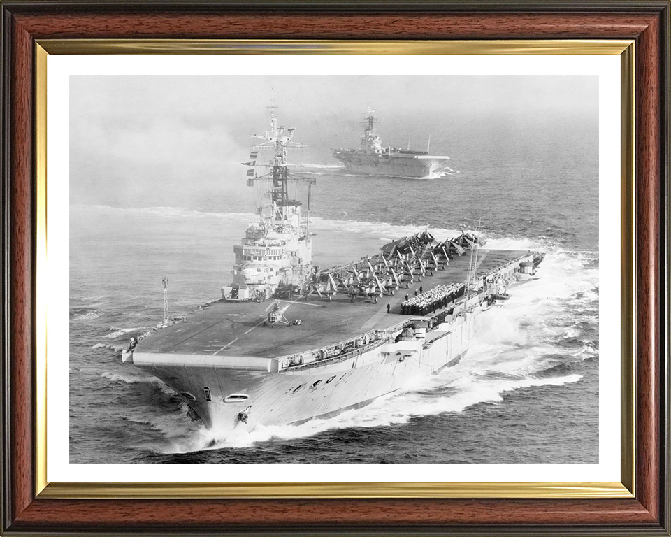 HMS Centaur R06 Royal Navy Centaur class light fleet carrier Photo Print or Framed Print - Hampshire Prints