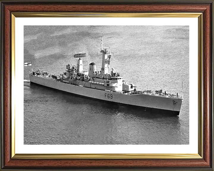 HMS Bacchante F69 Royal Navy Leander class frigate Photo Print or Framed Print - Hampshire Prints