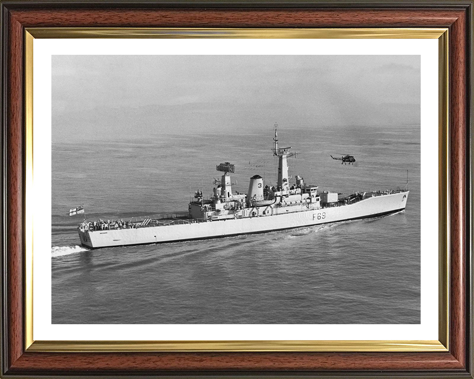 HMS Bacchante F69 Royal Navy Leander class frigate Photo Print or Framed Print - Hampshire Prints