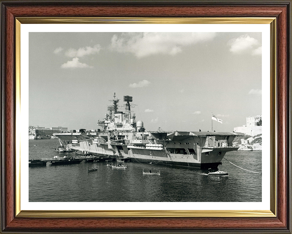 HMS Ark Royal R09 Royal Navy Audacious class aircraft carrier Photo Print or Framed Print - Hampshire Prints