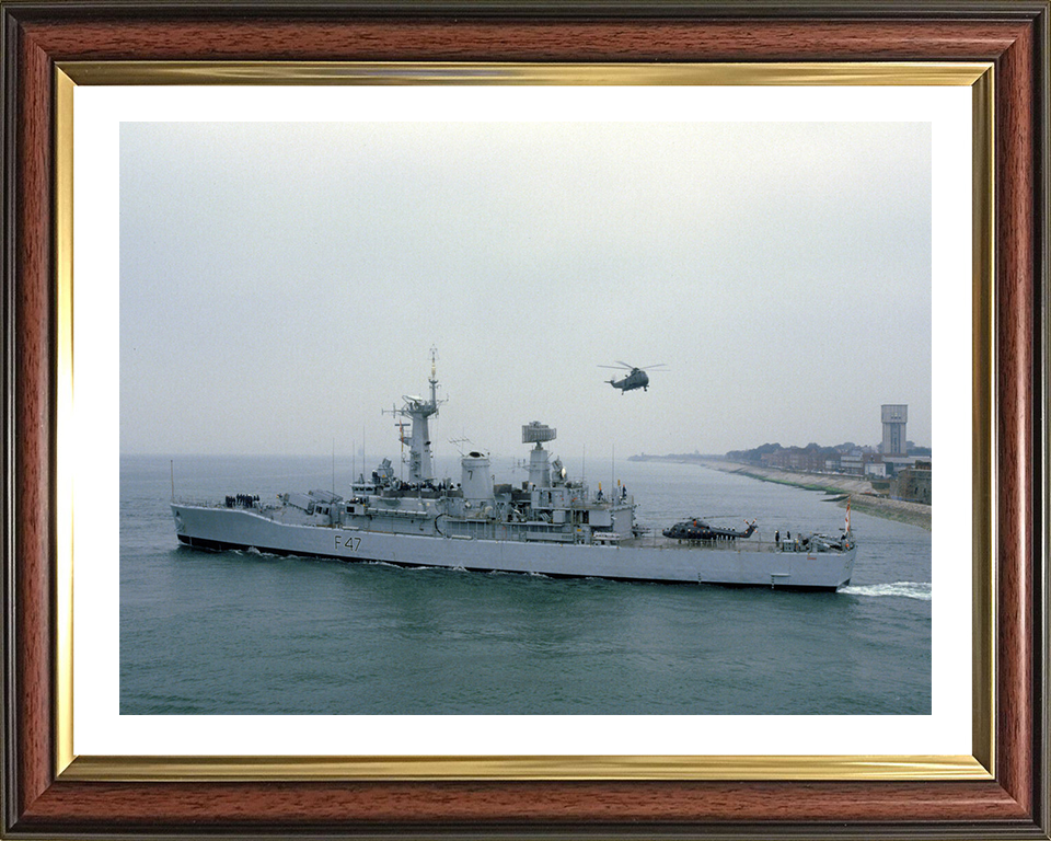 HMS Danae F47 Royal Navy Leander Class Frigate Photo Print or Framed Print - Hampshire Prints