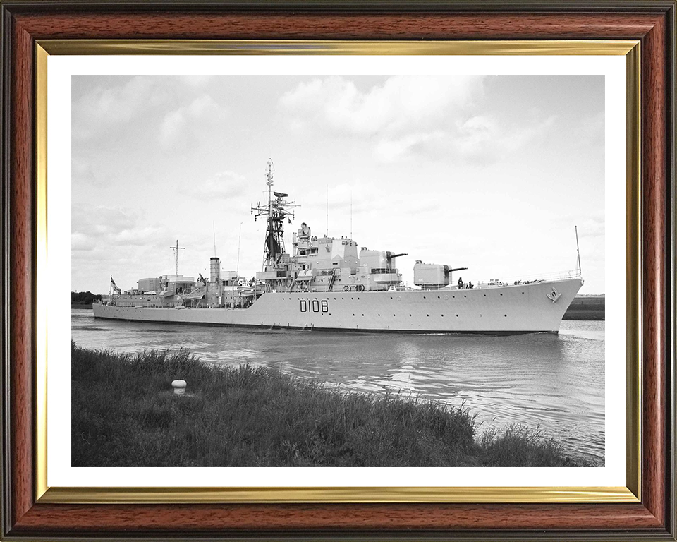 HMS Dainty D108 Royal Navy Daring class destroyer Photo Print or Framed Print - Hampshire Prints