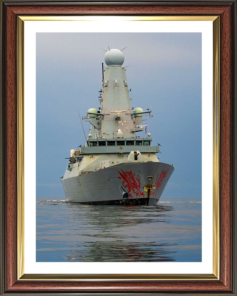 HMS Dragon D35 Royal Navy type 45 Destroyer Photo Print or Framed Print - Hampshire Prints