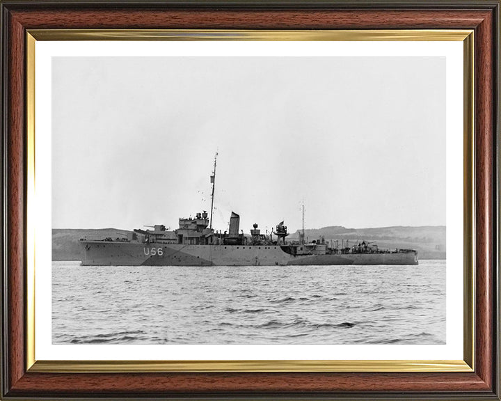 HMS Enchantress L56 (U56) Royal Navy Bittern class sloop Photo Print or Framed Print - Hampshire Prints