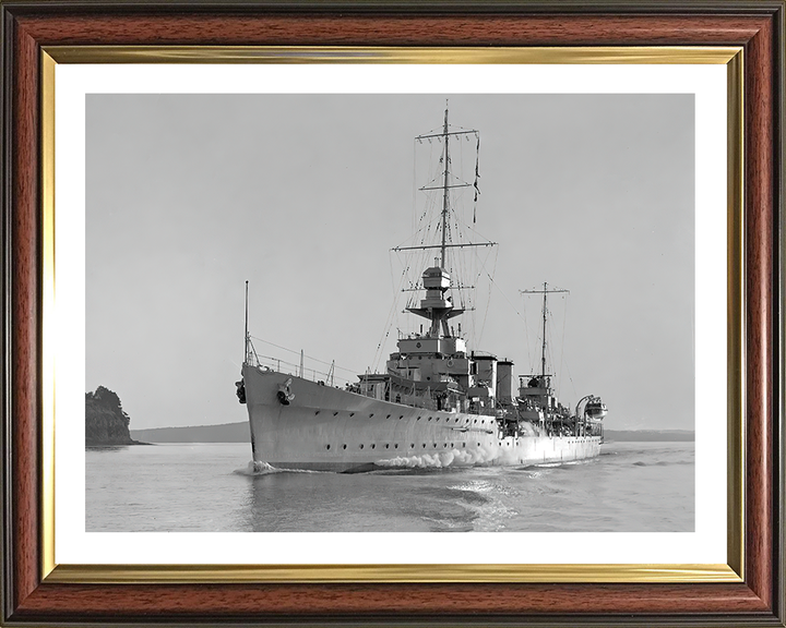 HMS Dunedin Royal Navy Danae class cruiser Photo Print or Framed Photo Print - Hampshire Prints