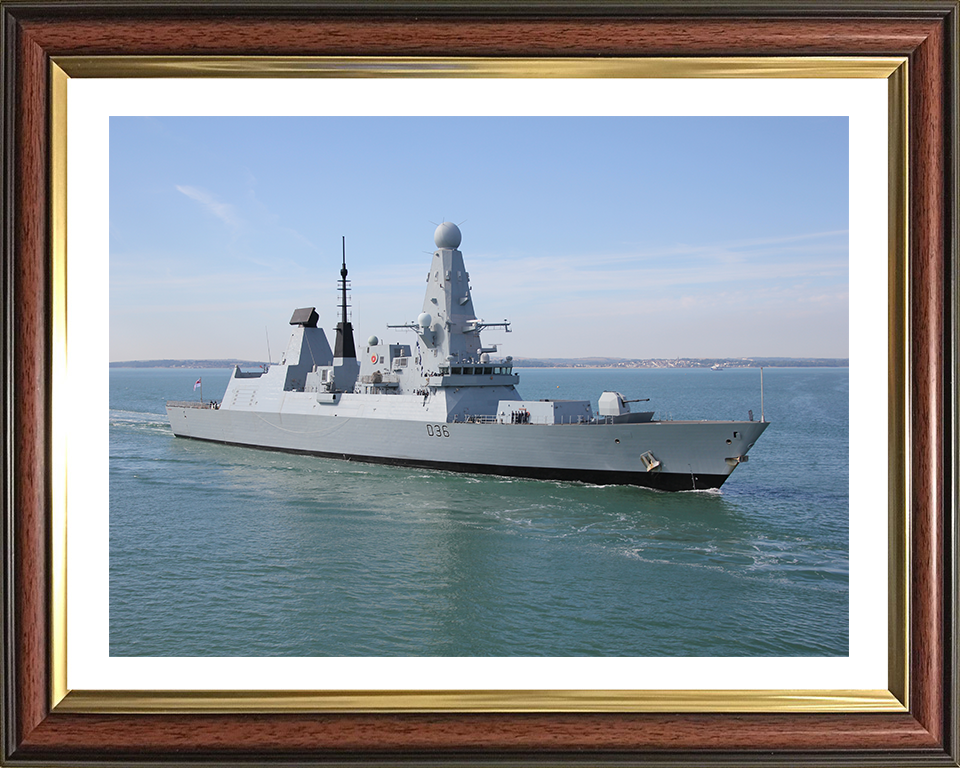 HMS Defender D36 Royal Navy Type 45 Destroyer Photo Print or Framed Photo Print - Hampshire Prints