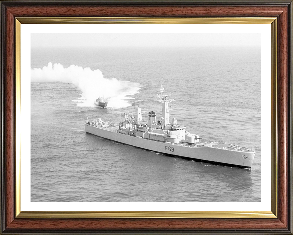 HMS Bacchante F69 Royal Navy Leander class frigate Photo Print or Framed Print - Hampshire Prints