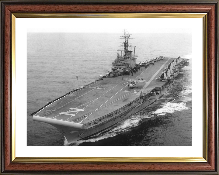 HMS Albion R07 Royal Navy Centaur class light fleet carrier Photo Print or Framed Print - Hampshire Prints