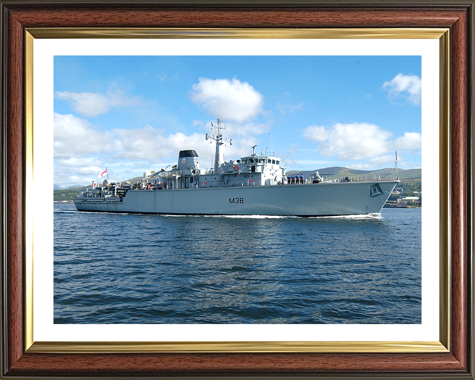 HMS Atherstone M38 Royal Navy Hunt class mine countermeasures vessel Photo Print or Framed Print - Hampshire Prints