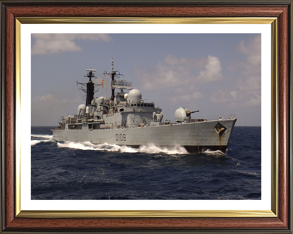 HMS Cardiff D108 Royal Navy Type 42 destroyer Photo Print or Framed Print - Hampshire Prints